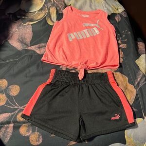 Puma 2 piece set girls size 24 months